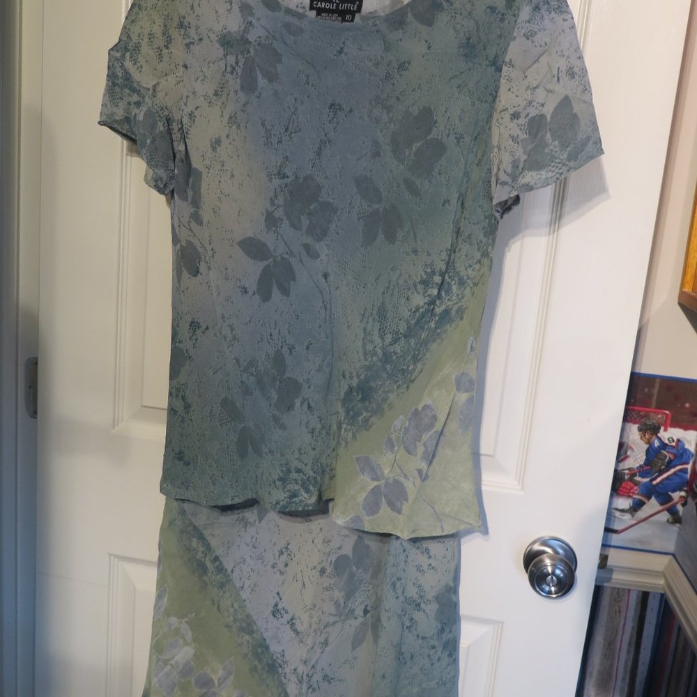 Carole Little Green Floral Dress